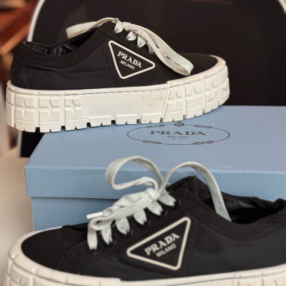 Black Sneakers with White Soles